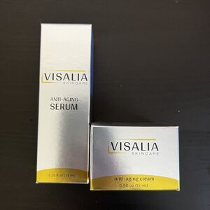 Lot Of 2 Visalia Skincare Anti-aging Serum 0.5oz Sealed And Anti Aging Cream‎